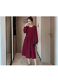 Váy Bầu Công Sở Thu Đông Azuno AZ1811 Chất Liệu Nhung Ép Cao Cấp Mẫu Mới