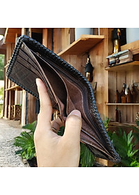 Ví Da Cá Sấu 2 Mặt Đan Viền [GÙ CÁ SẤU RẤT ĐẸP]