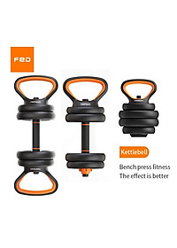 Bộ Tạ Tay (6 in 1) Composite FED Kết hợp tạ đẩy(20 kg)Đa Năng Cao cấp --- hàng chính hãng.