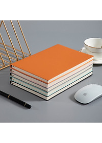 Sổ tay da PU trơn màu A5 ghi chép 80gsm 160 trang quà tặng hội nghị - B108