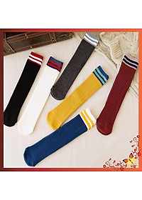 Tất đùi cho bé gái từ 2 đến 8 tuổi phong cách Hàn Quốc - Vớ cao ngang đầu gối, chất liệu mềm co giãn TT003