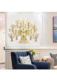 Đồng Hồ Trang Trí Treo Tường Nghệ Thuật Cao Cấp Shouse A23 hiện đại 3D kích cỡ lớn đẹp kim trôi treo phòng khách
