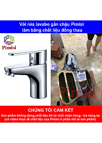 Vòi Lavabo Nóng Lạnh Pimisi PV-203C-1 Đồng Thau Mạ Xi Sáng Bóng, Dùng Cho Chậu Rửa Mặt 1 Lỗ Ở Phòng Tắm - Điều Chỉnh Nước Bằng Gật Gù Gắn Trên Bồn Chậu Rửa Treo Tường Hay Chậu Mặt Bàn Đá, Với Đầy Đủ Phụ Kiện Xi Phông Và Dây Cấp Nước | Hàng Chính Hãng