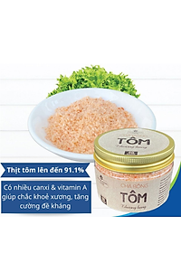 Chà bông tôm thượng hạng phamnghiafood hũ 40gr - Ruốc tôm với trên 90% thịt tôm chuẩn VietGap cho bé dinh dưỡng, cho mẹ nhàn tênh