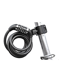 Khóa dây xe đạp 5 số dài 1,2m