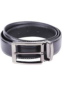 Thắt Lưng Nam Viền Chỉ Huy Hoàng HT4129 (120 x 3.5 cm) - Đen