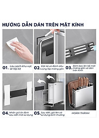 Kệ inox 304 DandiHome đựng dao thớt, đũa đa năng trong nhà bếp