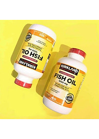Omega 3 dầu cá Mỹ Kirkland Signature Fish Oil 1000mg Hỗ trợ sức khỏe não bộ, hệ thần kinh, Tim mạch, Khớp, Bổ mắt, Làm đẹp da - OZ Slim Store