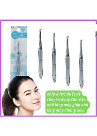 Nhíp Nhổ Lông Mày Bằng Thép Kai Tweezers HL0401 (Màu Xanh)