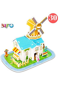 Đồ chơi lắp ghép mô hình giấy thông minh Ngôi nhà mơ ước