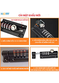 Chốt khóa số cửa ngang dùng mật khẩu tiện dụng Hobby home decor LCK