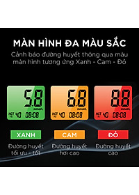 Máy đo đường huyết Yamada - Giọng nói tiếng Việt thông minh, đo chỉ số hồng cầu HCT, tặng 10 que thử