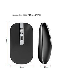 Chuột không dây HXSJ M30 sạc điện wireless 2.4Ghz DPI 1600 - Hàng chính hãng