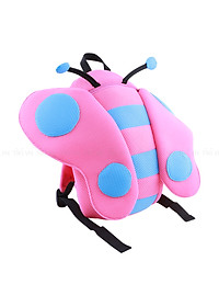 Balo Con Bướm U & Yaby - 121 - Hồng Phối Cánh Xanh Biển