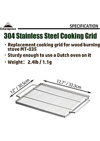 Phụ kiện vỉ lưới nướng bếp dã ngoại Campingmoon MT-035W1