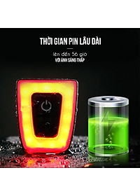Đèn Xe Đạp Đuôi Led Nhấp Nháy Chớp Vuông Gắn Sau Xe Đạp, Gắn Mũ Bảo Hiểm MaiLee