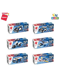 Đồ chơi xếp hình, lắp ráp Qman 41104 – Cảnh sát biến hình (453 mảnh ghép)