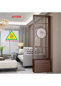 Tủ kệ trang trí kiêm vách ngăn phòng khách , nhà bếp 2VTK05 - Nội thất lắp ráp Viendong Adv