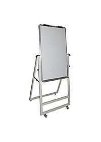 Bảng Flipchart chân gấp 80x120cm-Mặt bảng trắng không ô ly-bảng giá rẻ BAVICO