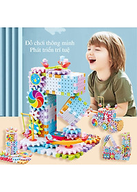 Đồ Chơi Xếp Hình Lắp Ráp 203 Chi Tiết Mô Hình Xoay Bánh Răng - Đồ Chơi Cho Bé Trai Bé Gái - Đồ Chơi Giáo Dục Thông Minh Cho Bé - Đồ Chơi Trẻ Em HT SYS