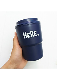Combo 02 cốc giữ nhiệt có nắp xoay HERE 320ml cao cấp tiện dụng - Hàng nội địa Nhật Bản.