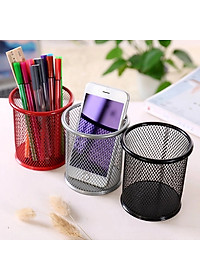 Lọ Đựng Bút Lưới Bằng Kim Loại PaKaSa (Giao Màu Ngẫu Nhiên) - Hàng chính hãng 