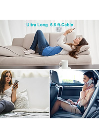 Dây cáp sạc nhanh 30W chuẩn PD 3.0 Type-C ra cho iPhone / cho iPad dài 180cm hiệu CHOETECH IP0040 (trang bị chip sạc thông minh, tốc độ truyền tải dữ liệu tốc độ cao 480Mbps) - Hàng nhập khẩu