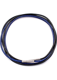 Combo 2 sợi dây vòng cổ cao su - đen + xanh dương DCSEXD1