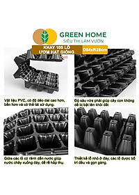 Khay Ươm Hạt Giống Greenhome, 105 Lỗ, Thoáng Rễ, Nảy Mầm Cao, Tiết Kiệm Diện Tích Ươm, Độ Bền Cao