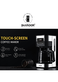 Máy pha cà phê tự động cao cấp Shardor CM1429TA-GS 1500ml - Hàng Nhập Khẩu