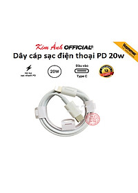 Dây cáp sạc Ham mer C17 PD 20W dùng cho IPhone, chân cắm Type C ra L sạc nhanh vào pin, Check QR kiểm tra hàng chính hãng