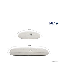 Gối Nằm Cao Su Thiên Nhiên  Liên Á Oval Grey  kích thước 45x65x12cm