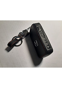 Bao da bọc, bảo vệ chìa khóa dành cho xe Mazda 3 2020 kèm móc đeo