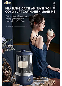 Máy Làm Sữa Hạt Cách Âm, Máy Xay Sữa Hạt BEAR PBJ-B06S2 9 Chức Năng Nấu Xay, Dung Tích 1.5 Lít Công Suất 800 W - Hàng Chính Hãng
