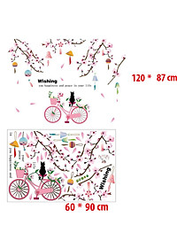 Decal giấy dán tường Wishing SK9357