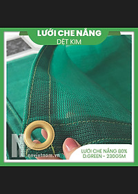 LƯỚI CHE NẮNG - MAY VIỀN, KHUY - SIZE 2M X 1M