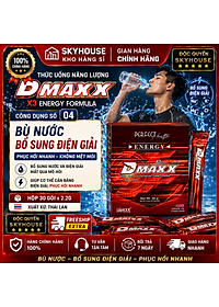 DMAXX thức uống bổ sung vitamin năng lượng không đường DAMODE 3 gói dùng thử màu đỏ
