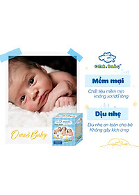 Combo thùng mini 5 hộp khăn vải khô đa năng cho bé Oma Baby ( 1 Hộp/ 80 miếng)