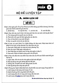 Bộ Đề Thi THPT Quốc Gia Khoa Học Xã Hội - Tổ Hợp Lịch Sử - Địa Lí - GDCD + Tặng Phiếu Trắc Nghiệm 40 Câu - HA
