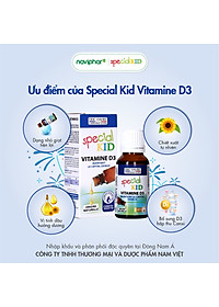 TPBVSK Special Kid Vitamine D3 - Xương răng chắc khỏe, cơ thể cứng cáp (20ml) [Siro – Nhập khẩu Pháp]
