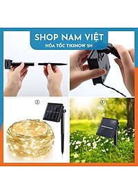 Dây Đèn LED Edison S14 Năng Lượng Mặt Trời Chống Nước Trang Trí Ngoài Trời - Chính Hãng NAVIVU
