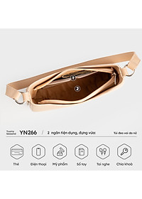 Túi Yuumy ( Thời trang nữ thiết kế đơn giản size 25 - Túi đeo vai da Seasand YN266 )