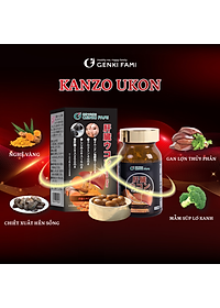 Viên Uống Bổ Gan Kanzo Ukon Genki Fami Nhật Bản, Hỗ Trợ Giải Độc, Tăng Cường Chức Năng Gan (90 viên/30 ngày)