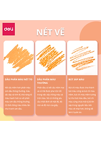 Bút Sáp Dầu Chuyên Nghiệp Deli - Hộp Giấy - 24/36 Màu - 72087 / 72088