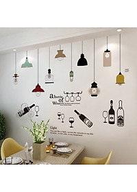Decal dán tường Đèn treo 3 AmyShop DKN065