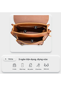 Túi đeo chéo nữ mini khóa đôi YUUMY YN116