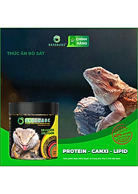Thức ăn bò sát Rồng Úc GREENABC - Bearded Dragon – Hàm lượng protein 44.9% giúp tăng trưởng nhanh, lên màu đẹp, phát triển toàn diện – Hộp 68g