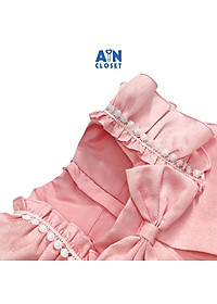 Đầm công chúa bé gái Họa tiết Nơ hồng tafta ánh nhủ - AICDBGZMDASM - AIN Closet