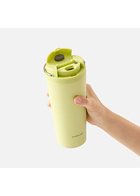 Ly Giữ Nhiệt LocknLock Bucket One Touch LHC3345 550ml, Hàng Chính Hãng, Quai Xách Tiện Lợi - JoyMall