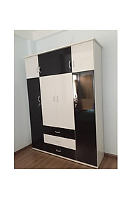 Tủ nhựa 4 cánh có tầng chăn màn sang trọng Nội thất Juno Sofa